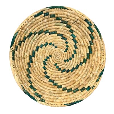 Sustainable Spiral Hand-woven Rattan Basket Bowls v3