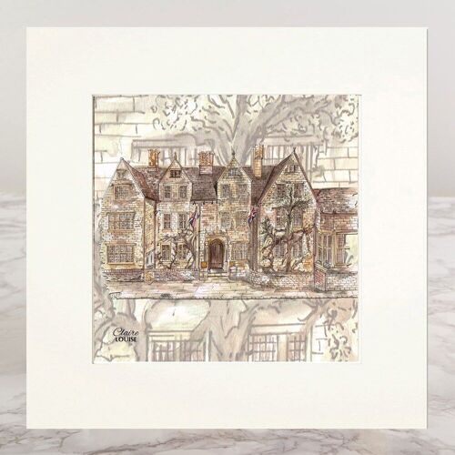 Cotswolds - The Lygon Arms Mounted Giclee Print