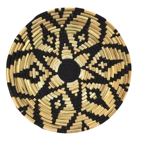 Sustainable Spiral Hand-woven Rattan Basket Bowls v5
