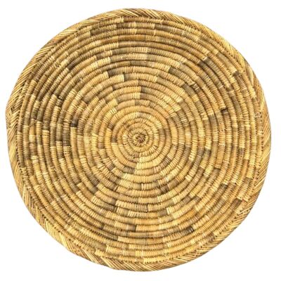 Cuencos de cesta de mimbre tejidos a mano en espiral sostenibles v6