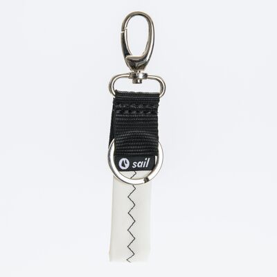 Keychain In Recycled Sail – Chio – Black & Dacron