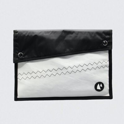 Document Holder In Recycled Sail - Patmos - Dacron & Black