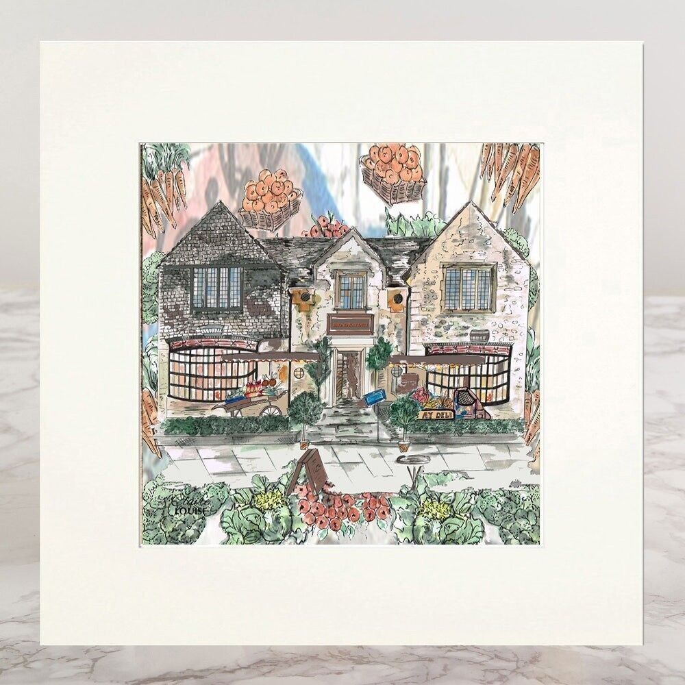 Broadway Deli Mounted Giclee Print