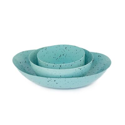 PACK OF 3 TURQUOISE BOWLS - HAND PAINTED HF