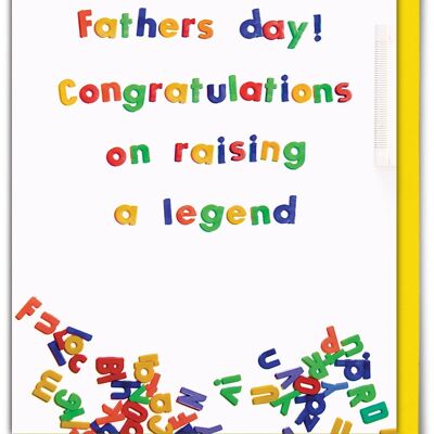 Raising A Legend Funny Father's Day Card