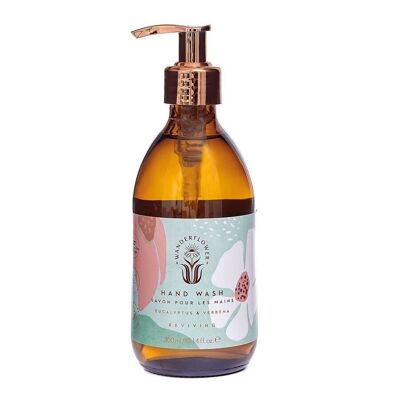 Wanderflower Hand Wash - Eukalyptus & Eisenkraut beleben

mit grünem Tee und ätherischem Eukalyptusöl