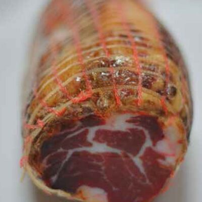 Seasoned Capocollo salami