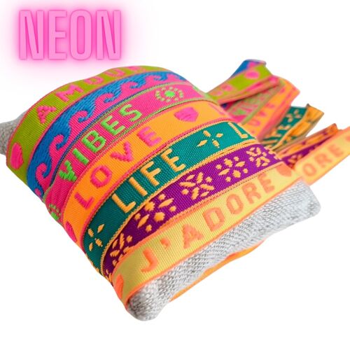 Ribbon Bracelets NEON colors