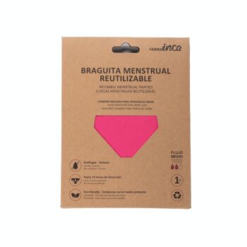 CULOTTE MENSTRUELLE ADULTE À ABSORPTION MOYENNE - TAILLE S (3 couleurs) 17