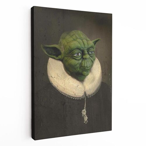 Lienzo antiguo de Sir Yoda