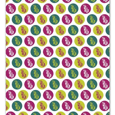 You Is Like Well Old Innit Gift Funny Gift Wrap **Pack of 2 Sheets Folded**