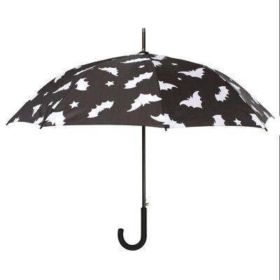 Regenschirm mit Fledermaus-Print