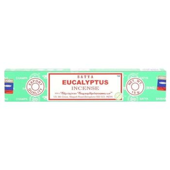 12 paquets de bâtons d'encens à l'eucalyptus par Satya 2