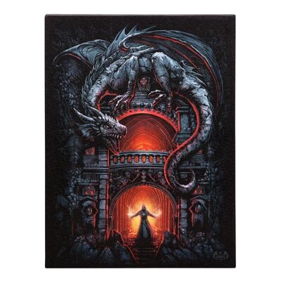 Placa de lienzo Dragon's Lair de 19x25 cm de Spiral Direct