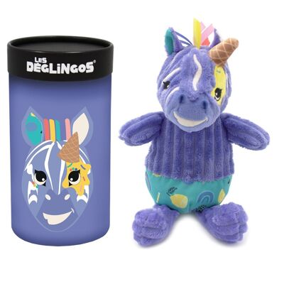 LES DEGLINGOS - Peluche morbido per neonati e bambini - Salvadanaio regalo - Little Simply Kiprokos la Zebra