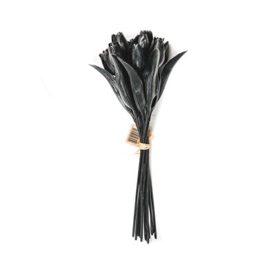 HV 12 Tulipanes Negros - 20x40 cm - Poliestireno