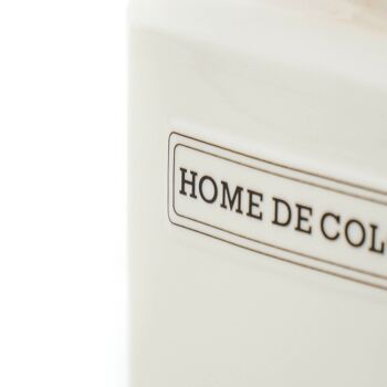 Vase HV Home de Cologne - Blanc/Or - 14,4x8,8x19,9cm 4