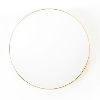 Miroir Rond Métal HV Ø40cm Doré 1