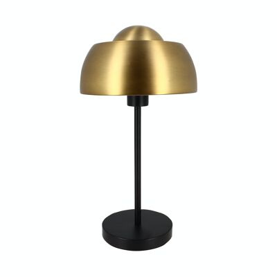TABLE LAMP IN BLACK AND GOLD METAL HT45CM NOMAA