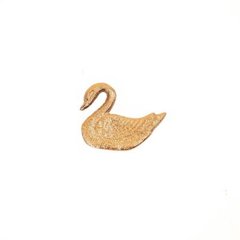 Epingles à Bougie HV S2 - Cygne - Or -6x5x1cm 1