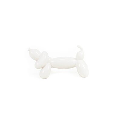 HV Balloon Dog Dackel - 25,5x10x13 cm - Weiß