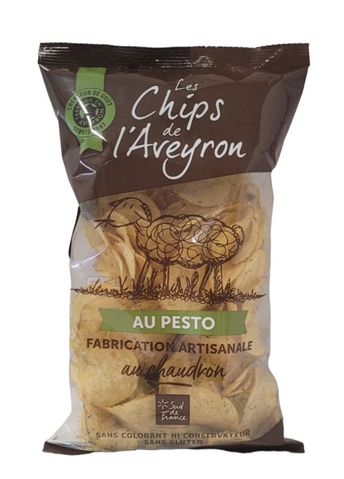 CHIPS ARTISANALES AVEYRON PESTO VERT 125G