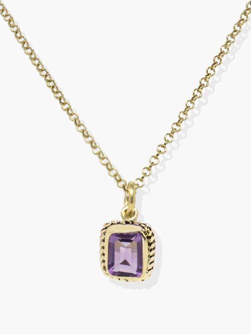 Luccichio Gold Vermeil Amethyst Necklace