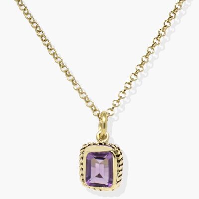 Luccichio Gold Vermeil Amethyst Necklace