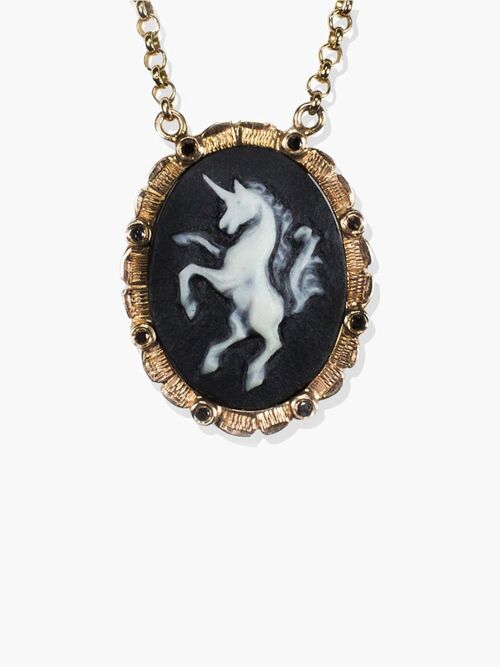 Unicorn Cameo Necklace