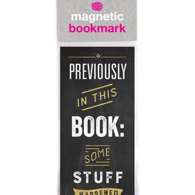 Some Stuff Happened Funny Magnetic Bookmark