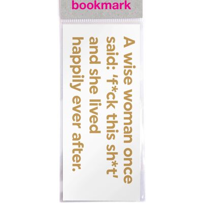 A Wise Woman Bookmark Funny Magnetic Bookmark