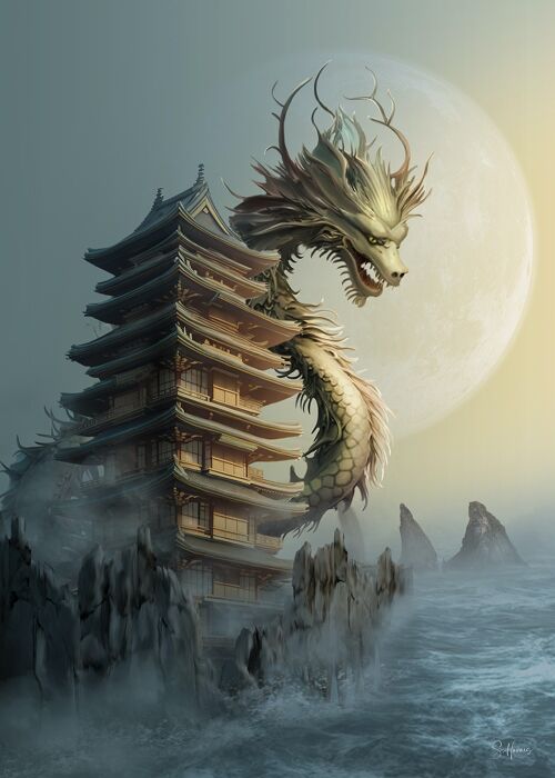 Japon et dragon