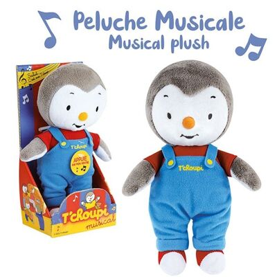 T'Choupi musical soft toy 20 cm