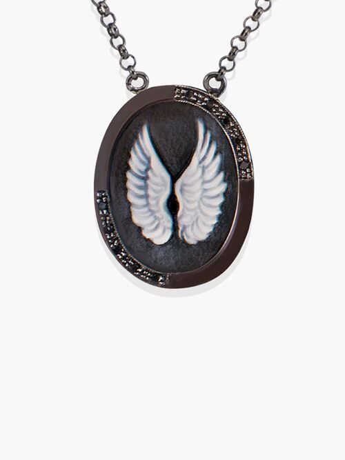 Wings Cameo Necklace