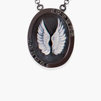 Wings Cameo Necklace