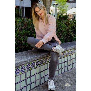 Chemisier en mousseline oversize "Maja" • Blush 2