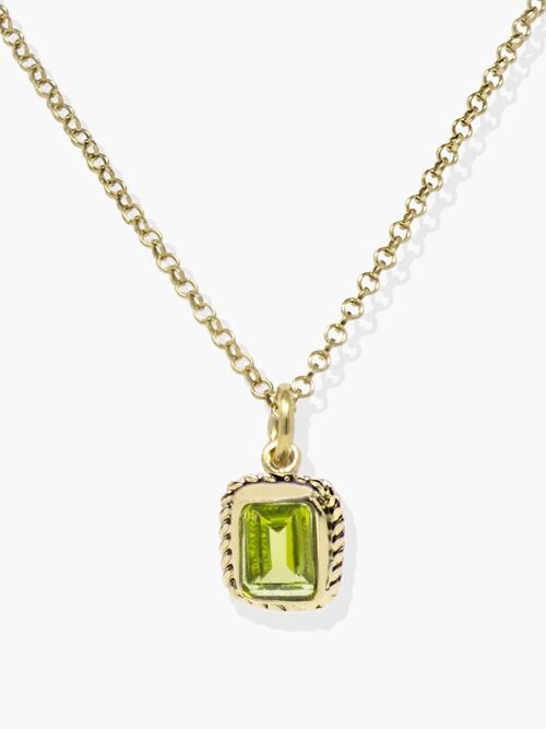 Luccichio Gold Vermeil Peridot Necklace