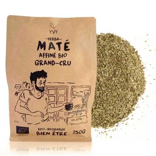 Maté Affiné 24 mois Bio Grand Cru - Eco recharge Vrac 250g