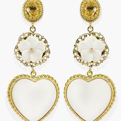 Boucles d'oreilles Mamma Mia Citrine