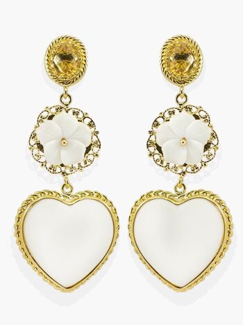 Boucles d'oreilles Mamma Mia Citrine 1