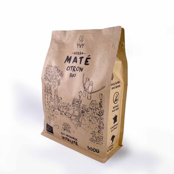 Maté Citron Bio - Eco recharge Vrac 500g 4