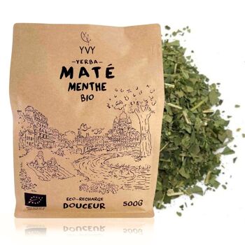 Maté Menthe Bio - Eco recharge Vrac 500g 1