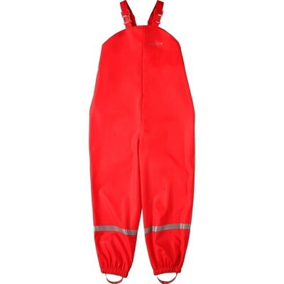 Pantalones de barro Peto de lluvia Buddel pantalones sostenibles - rojo