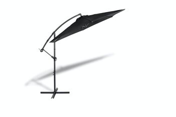 Parasol suspendu avec housse de protection - Noir 7