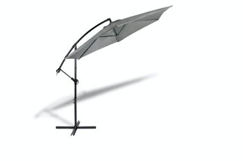 Parasol suspendu avec housse de protection - Gris 8