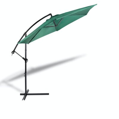 Hanging Parasol with Cover - Dark green