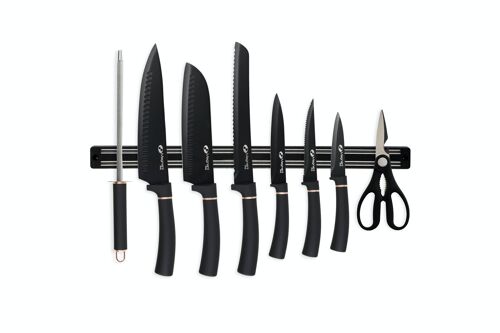 Knife set 8 pieces Stainless Steel - Black