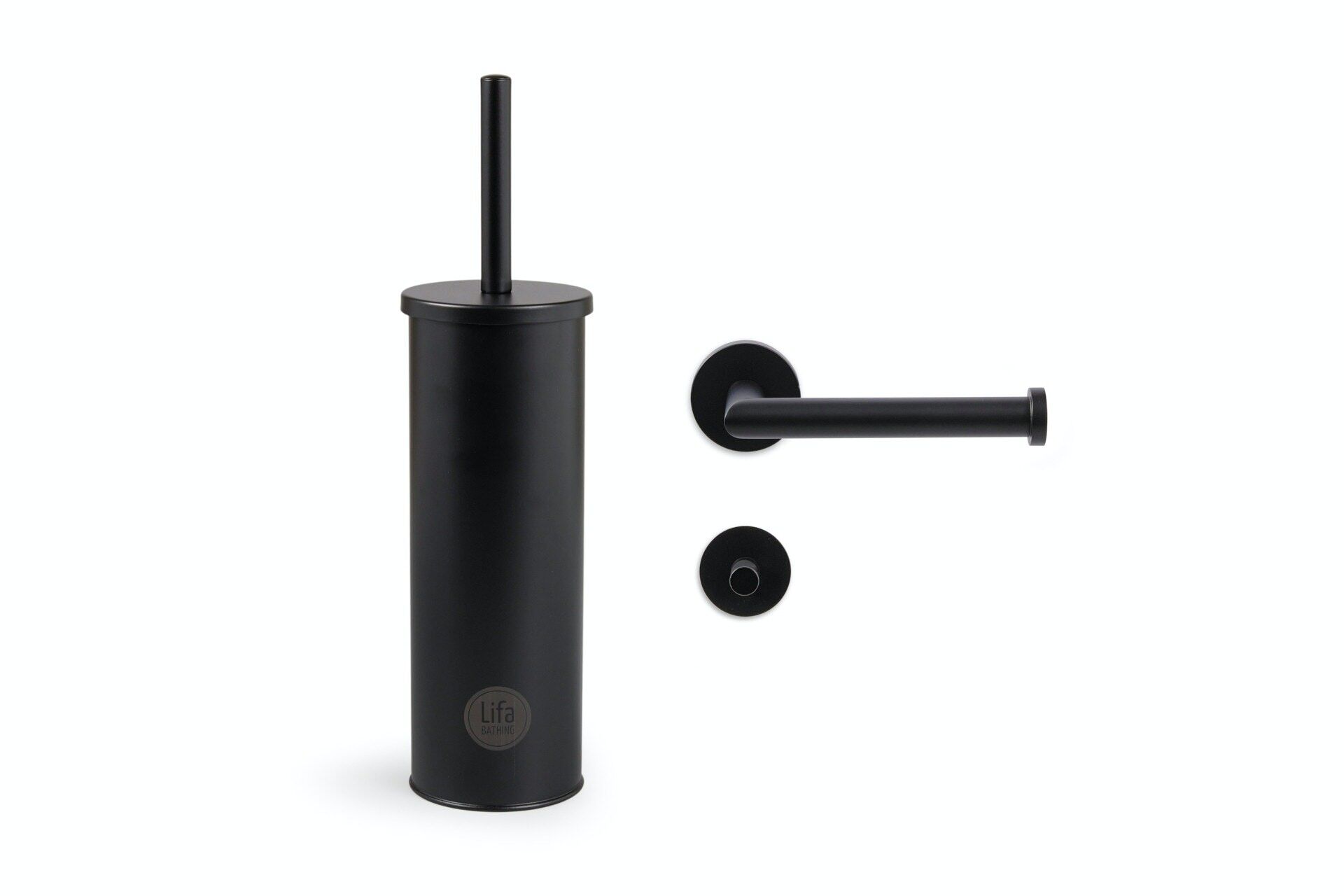 Buy wholesale Luxury toilet set Matt black Set/3