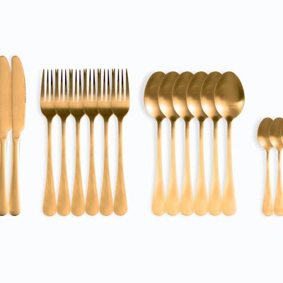 Cutlery Set - 24-piece - Gold