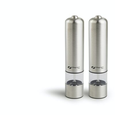 Electric Pepper & Salt Mill -  Stainless steel